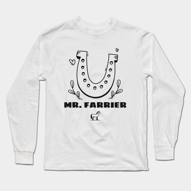 Farrier Long Sleeve T-Shirt by Mountain Morning Graphics